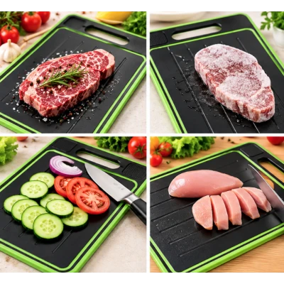Tocator multifunctional 4 in 1 placa de dezghetat tocator cu functie ascutire cutite si razatoare