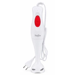 Blender vertical de mana Naifeo NF 8001A de 300W alb cu lama din inox