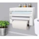 Suport de perete multifunctional 3 in 1 pentru folie alimentara folie de aluminiu si rola de hartie
