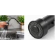 Baterie chiuveta bucatarie neagra cu pipa flexibila tip arc cap extensibil si functie dubla 46cm