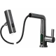 Baterie de bucatarie si baie cu dus extractibil display LED digital 3 moduri de curgere gri antracit