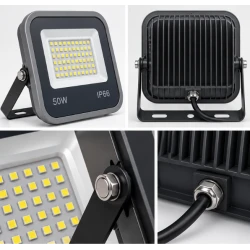 Proiector LED CQB 50W IP66 pentru exterior iluminare eficienta si carcasa rezistenta 220v