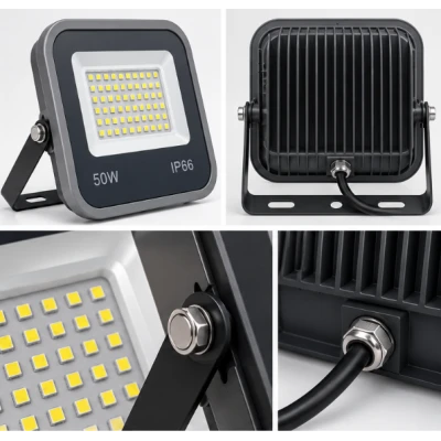 Proiector LED CQB 50W IP66 pentru exterior iluminare eficienta si carcasa rezistenta 220v