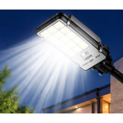 Lampa stradala solara LED B 325 putere 1000W cu telecomanda si senzor de miscare