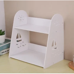 UB Etajera pentru biroul copilului 2 compartimente 29x29x19cm Alb