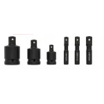 Set 6 adaptoare impact reductoare si prelungitoare 1/4 3/8 si 1/2 otel