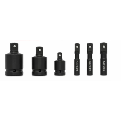 Set 6 adaptoare impact reductoare si prelungitoare 1/4 3/8 si 1/2 otel