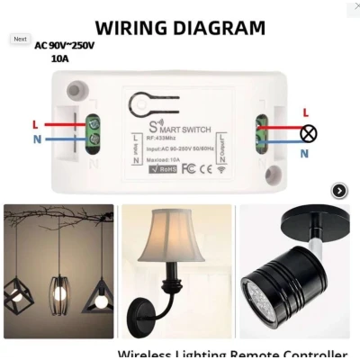 Comutator Wireless Inteligent cu Releu Q KG09