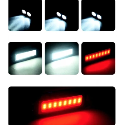  Lampa de Lucru LED + COB Andowl QD77 cu USB Magnet Agatatoare C