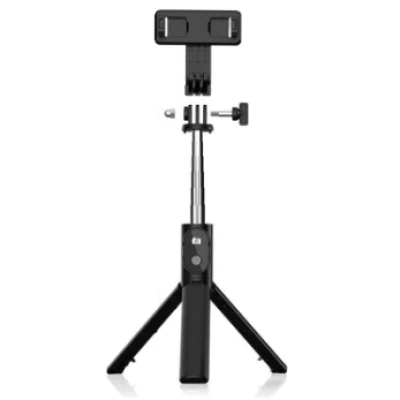 Selfie Stick cu telecomanda bluetooth si trepied P20S negru