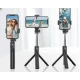 Selfie Stick cu telecomanda bluetooth si trepied P20S negru