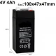 Acumulator Reincarcabil MX941 Plumb Acid 4V 4Ah pentru Cantar Electronic de 350kg
