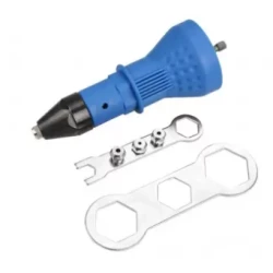 Adaptor de bormasina pentru nituit albastru