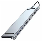 Adaptor Hub Multiport 11 in 1 USB C Docking Station pentru Laptop Q HU990
