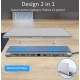 Adaptor Hub Multiport 11 in 1 USB C Docking Station pentru Laptop Q HU990