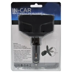 Adaptor priza auto 2 porturi cu USB 100W Olesson 1652