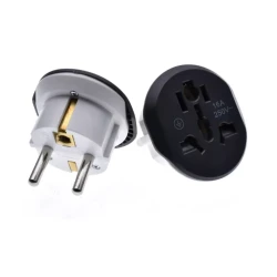 Adaptor priza universal QDC16 protectie scurt circuit 250V/16A