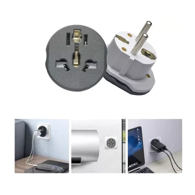 Adaptor priza universal QDC16 protectie scurt circuit 250V/16A