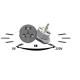 Adaptor priza universal QDC16 protectie scurt circuit 250V/16A