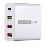 Adaptor priza WLX A6 cu 4 porturi USB Qualcomm 3.0 53W 