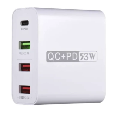 Adaptor priza WLX A6 cu 4 porturi USB Qualcomm 3.0 53W