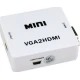 Adaptor Q JC145 Mini Convertor VGA La HDMI Full HD 1080p Video Si Audio Stereo