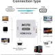 Adaptor Q JC145 Mini Convertor VGA La HDMI Full HD 1080p Video Si Audio Stereo