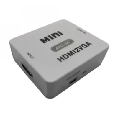 Adaptor Q JC145 Mini Convertor VGA La HDMI Full HD 1080p Video Si Audio Stereo