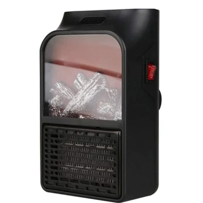 Aeroterma Flame Heater portabila tip SEMINEU cu telecomanda si efect de flacara