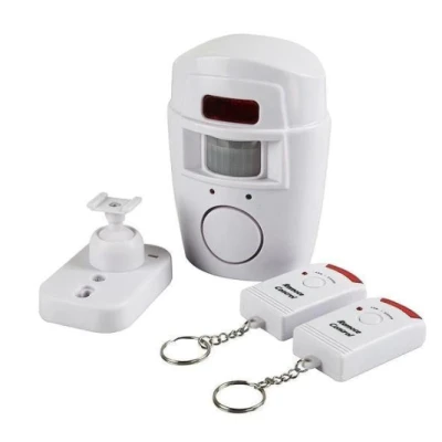 Alarma wireless cu 2 telecomenzi si senzor de miscare cu infrarosu OFF