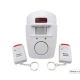 Alarma wireless cu 2 telecomenzi si senzor de miscare cu infrarosu OFF