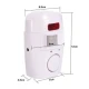Alarma wireless cu 2 telecomenzi si senzor de miscare cu infrarosu OFF