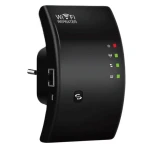 Amplificator semnal Wireless WiFi Repeater/Range Extender 300 Mbps Negru