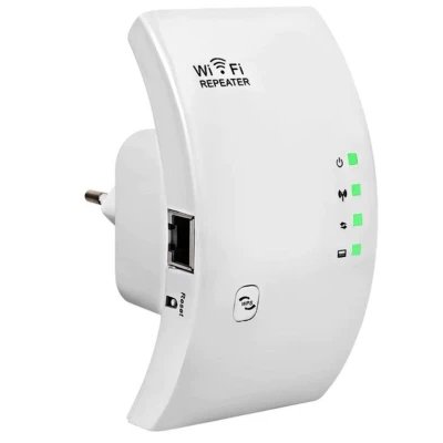 Amplificator wifi Andowl Q 9D functie repeater WiFi 2.4Ghz 100Mbps alb