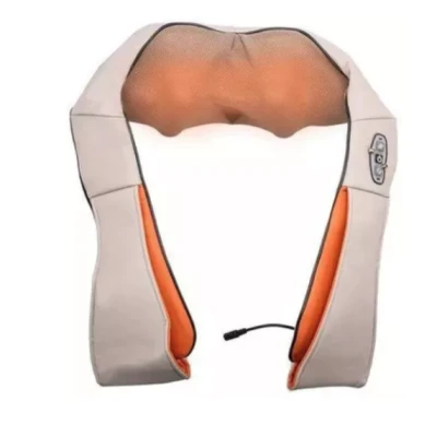 Aparat de Masaj Gat Umeri Spate Cervical Lombar Role 3D Infrarosu 24W Bej