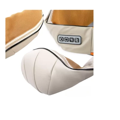 Aparat de Masaj Gat Umeri Spate Cervical Lombar Role 3D Infrarosu 24W Bej