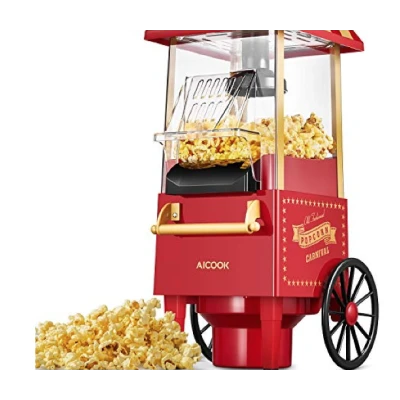 UB Aparat de popcorn tip Carucior cu 2 roti Old Fashioned