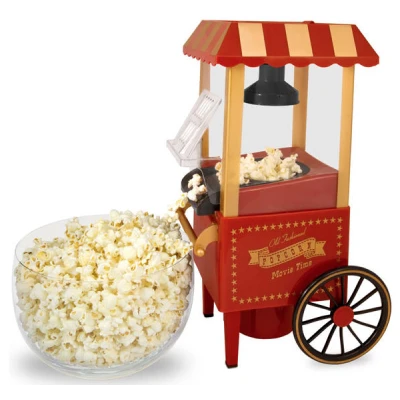 UB Aparat de popcorn tip Carucior cu 2 roti Old Fashioned