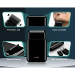 Aparat de ras electric profesional VGR V 390 reincarcabil USB