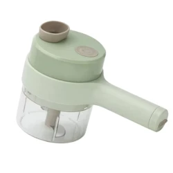 Aparat de tocat si feliat automat verde pentru fructe legume si condimente ACUMULATOR