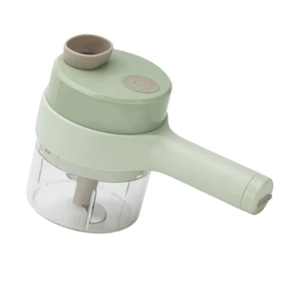 Aparat de tocat si feliat automat verde pentru fructe legume si condimente ACUMULATOR