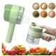 Aparat de tocat si feliat automat verde pentru fructe legume si condimente ACUMULATOR