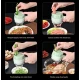 Aparat de tocat si feliat automat verde pentru fructe legume si condimente ACUMULATOR