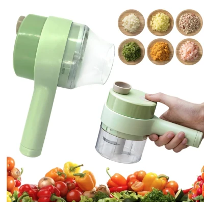 Aparat de tocat si feliat automat verde pentru fructe legume si condimente ACUMULATOR MARE