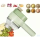 Aparat de tocat si feliat automat verde pentru fructe legume si condimente ACUMULATOR MARE