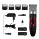 Aparat de tuns Geemy 9 in 1 model GM 550 cu accesorii Rosu