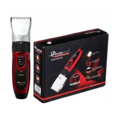 Aparat de tuns Geemy 9 in 1 model GM 550 cu accesorii Rosu