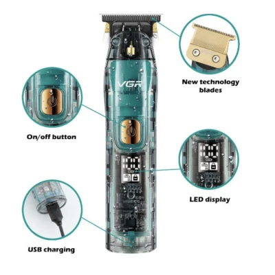 Aparat de tuns profesional VGR V 961 fara fir incarcare USB