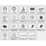 Aparat diagnosticare si afisaj informatii bord P15 pe parbriz digital OBD2 de tip HUD display pentru bord 