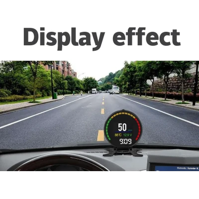 Aparat diagnosticare si afisaj informatii bord P15 pe parbriz digital OBD2 de tip HUD display pentru bord 